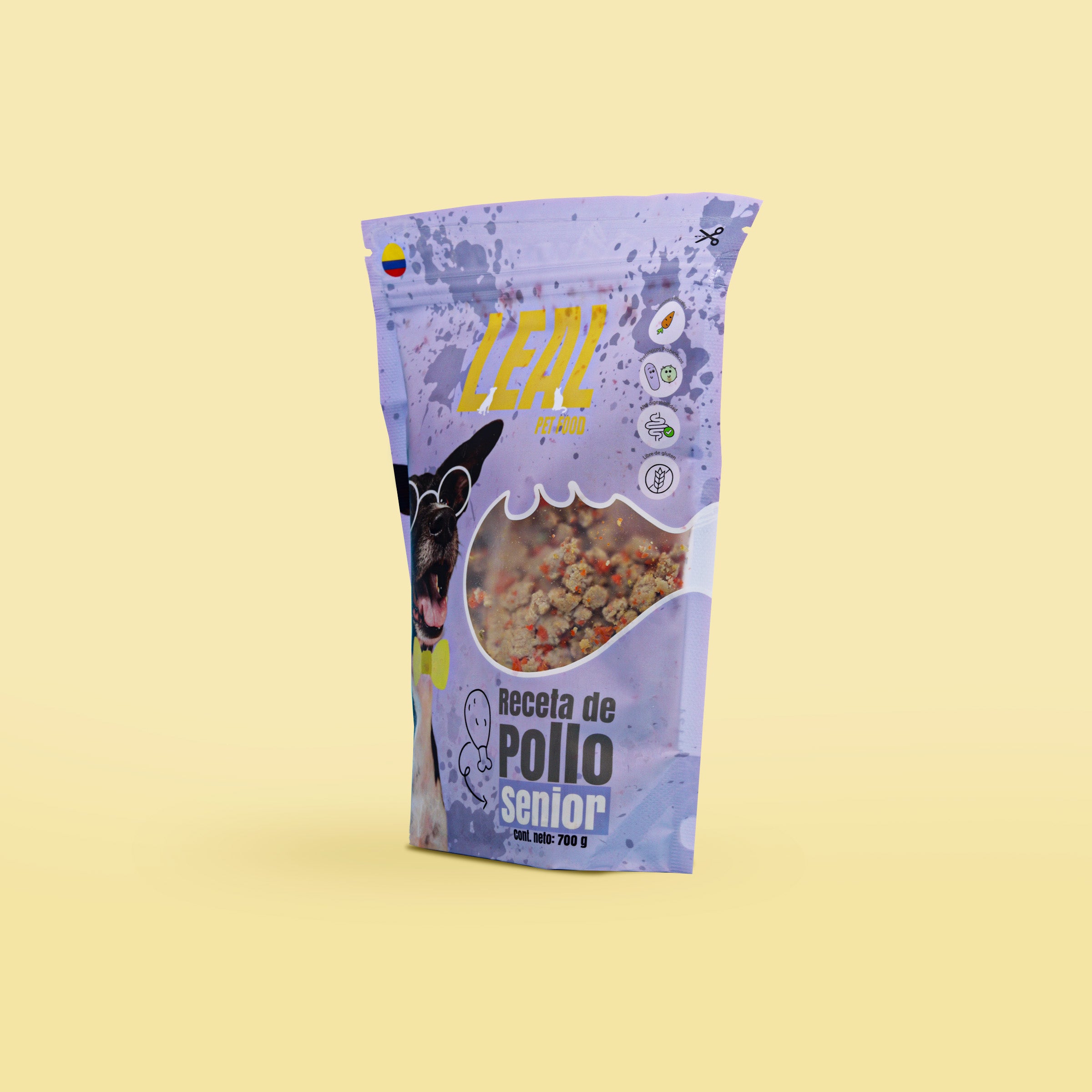 comida completa  pollo perro senior viejo anciano natural nutritiva 